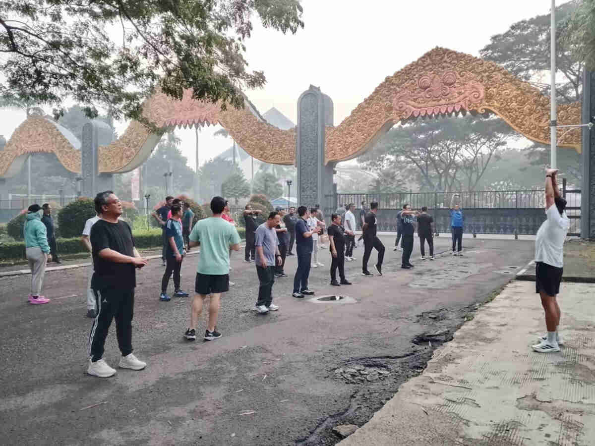 Pererat Kebersamaan, Manajemen BRI Region 6 Gelar Jogging Bersama di Kawasan TMII
